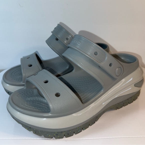 Crocs Mega Crush Platform Sandals elephant gray us m8/w10 - Picture 3 of 10